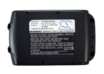 Makita XWT06Z XWT05Z XWT04Z Battery (p/n 194065-3 194066-1) - 1