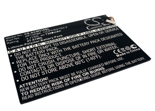 Acer IconiaTAB W510/W511 Battery (p/n 1ICP4/83/103-2 AP12D8K) - 1