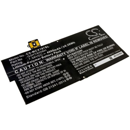 Picture of Battery for Microsoft Surface Pro X 1876 (p/n G3HTA056H)