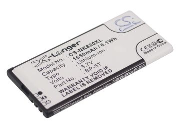 Battery for Nokia Lumia 825/820.2/820 Arrow (BP-5T) - 1