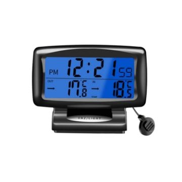 Picture of LCD Night Light Car Clock Automotive Electronics Inside And Outside Dual Thermometer
