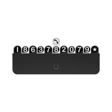 Picture of bbdd Temporary Parking License Plate Concealable Car Removal Number Plate (Piano Edition)