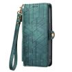 Samsung Galaxy A71 5G Geometric Zipper Wallet Leather Phone Case - 2