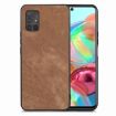 Samsung Galaxy A71 5G Vintage Leather PC Back Cover Phone Case Brown - 1