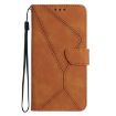 Picture of For Motorola Moto E13 4G Stitching Embossed Leather Phone Case (Brown)