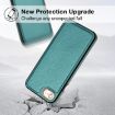 Green Leather Texture Full Coverage Phone Case for iPhone SE 2022/6/7/8/SE 2020 - 3