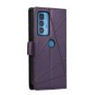 Motorola Edge 20 Pro PU Leather Phone Case - Purple - 3