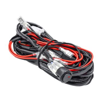 Picture of H0009 Off-road Vehicle 300W 4 in 1 Round Waterproof Switch Light Wiring Harness