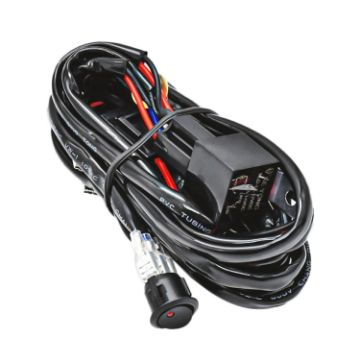 Picture of D0005 Off-road Vehicle 300W 2 in 1 Round Waterproof Switch Light Wiring Harness