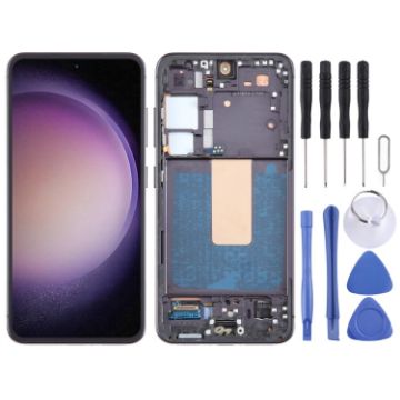 Samsung Galaxy S23 SM-S911B LCD Screen Digitizer Assembly with Frame - 1
