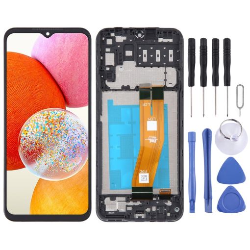 Samsung Galaxy A14 SM-A145F LCD Screen Digitizer Assembly with Frame - 1