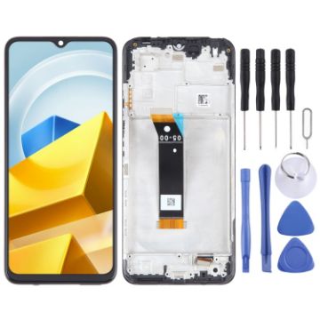 OEM LCD Screen For Xiaomi Poco M5 India - Full Assembly with Frame - 1