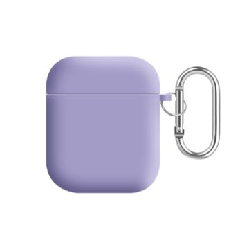 Picture of For AirPods 2 / 1 PC Lining Silicone Bluetooth Earphone Protective Case (Light Purple)