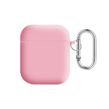 Picture of For AirPods 2 / 1 PC Lining Silicone Bluetooth Earphone Protective Case (Pink)