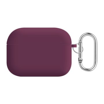 Picture of For AirPods Pro 2 PC Lining Silicone Bluetooth Earphone Protective Case (Rose Purple Red)