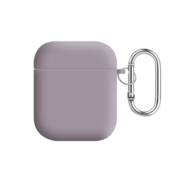Picture of For AirPods 2 / 1 PC Lining Silicone Bluetooth Earphone Protective Case (Pebble Grey)