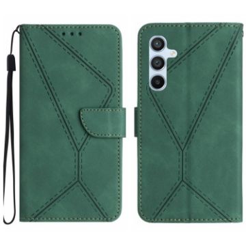 Picture of For Samsung Galaxy A14 5G / A14 4G Stitching Embossed Leather Phone Case (Green)