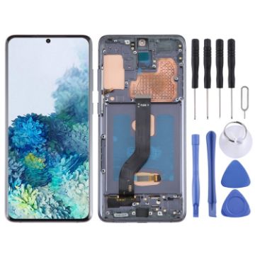 Samsung Galaxy S20+ OLED LCD Screen Digitizer Assembly with Frame - 1