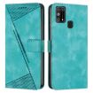Samsung Galaxy M31 Green Leather Phone Case with Long Lanyard - 1