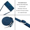 Samsung Galaxy A11 Blue Leather Phone Case with Long Lanyard - 5