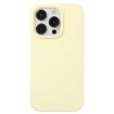 iPhone 15 Pro Liquid Silicone Phone Case - Milky Yellow - 1