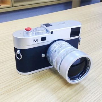 Picture of For Leica M Non-Working Fake Dummy DSLR Camera Model Photo Studio Props, Long Lens (Silver)