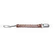 Picture of 3 PCS Wave Leather Baby Short Pacifier Clip Chain Metal Soother Nipple Holder Clasps (Brown)