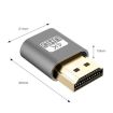 Picture of VGA Virtual Display Adapter HDMI 1.4 DDC EDID Dummy Plug Headless Display Emulator (Silver)