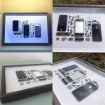 Picture of For iPhone 4 Non-Working Fake Dummy 3D Mobile Phone Photo Frame Mounting Disassemble Specimen Frame (White)