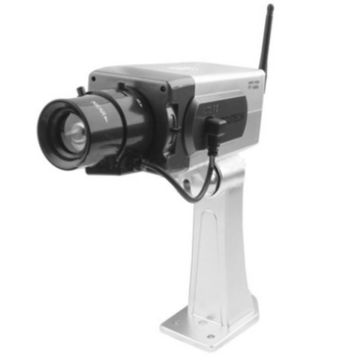 Picture of Fake Dummy Wireless Surveillance IR LED Security Camera with 45 Rotation (Silver)