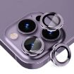 Picture of For iPhone 14 Pro / 14 Pro Max ENKAY 9H Rear Lens Metal Ring Tempered Glass Film (Deep Purple)