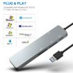 Rocketek CR308 USB3.0 Card Reader 5 in 1 (Silver Grey) - 6