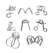 Picture of 8 PCS / Set Metal Puzzle Toy Intelligence Buckle for Kids Education Developmental Toys