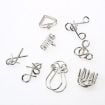 Picture of 8 PCS / Set Metal Puzzle Toy Intelligence Buckle for Kids Education Developmental Toys