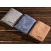 Picture of Baellerry BLR1152 Men Short Wallet Vintage Frosted Two Fold Wallet (Coffee Vertical)