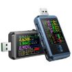 FNIRSI FNB48P USB Mobile Phone DC Power Charger Detector - Bluetooth Blue - 2