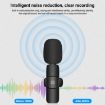 Picture of PULUZ Wireless Lavalier Noise Reduction Reverb Microphones for Type-C Phone, Type-C Receiver and Dual Microphones (Black)