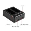 Picture of PULUZ USB Dual Batteries Charger for GoPro HERO12 Black /11 Black /10 Black /9 Black (Black)