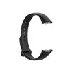 Samsung Galaxy Fit SM-R370 Silicone Glossy Nail Button Watch Band - Black - 2