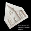 Picture of 5PCS Castle Musical Silicone Mold Chocolate Fondant Cake Decor, Style:, Specification: Rectangle