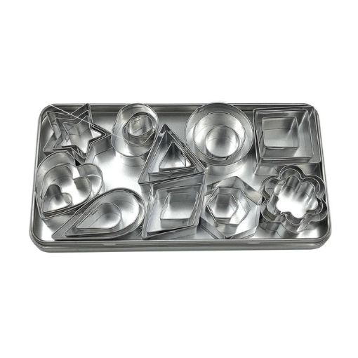 Stainless Steel Biscuit Mold Set - 30 PCS - 1