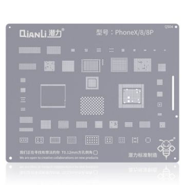 Picture of Qianli QS04 Bumblebee Stencils BGA Reballing Planting Tin Plate For iPhone X/8/8 Plus