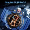 Picture of SMAEL 8043 Multifunctional Dual Display Shockproof Outdoor Waterproof Sports Quartz Watch (Deep Blue)