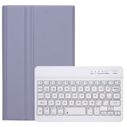 Samsung Galaxy Tab A9 X110/X115 A221B Purple TPU Bluetooth Keyboard Leather Case - 1