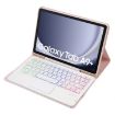 Picture of For Samsung Galaxy Tab A9+ X210/X215/X215 A09B-AS Candy Color Touch Backlight Bluetooth Keyboard Leather Tablet Case with Pen Holder (Pink)
