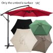 Picture of Polyester Parasol Replacement Cloth Round Garden Umbrella Cover, Size: 3m 6 Ribs (Black)