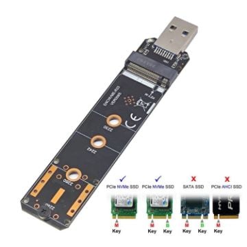 Picture of ENCNVME-R33 USB 3.2 Gen 2 10Gbps To NVMe M.2 SSD Adapter RTL9210 Chips For M Key M2 NVMe