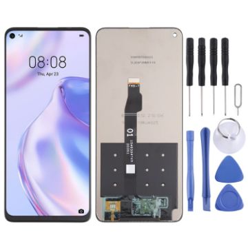 LCD Screen for Huawei P40 lite 5G with Digitizer - Black - 1