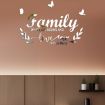 Picture of Acrylic Familylove Stereoscopic Mirror Wall Stickers Home Self-Adhesive Decorative Soft Mirror (Silver)