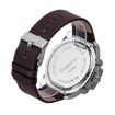 Picture of CAGARNY 6839 Irregular Large Dial Leather Band Quartz Sports Watch For Men (Silver White Brown)